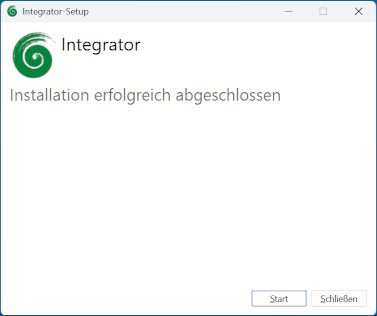 Setup Abschluss