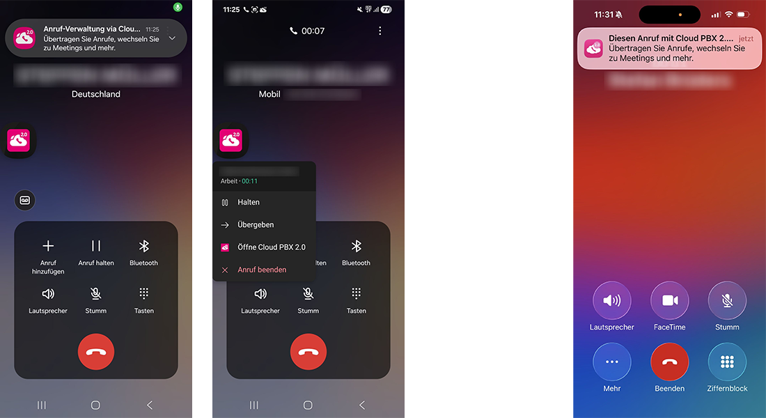 MagentaEINS Business mit Anruf-Overlay