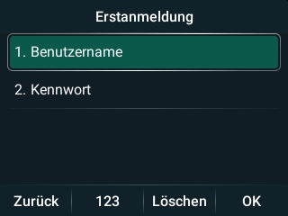 Yealink T73W - Erstanmeldung