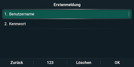 Yealink T85W - Erstanmeldung
