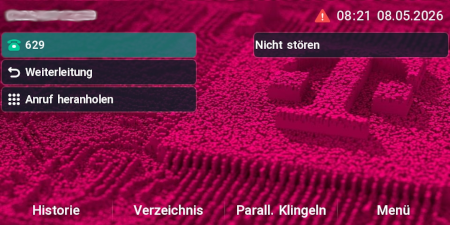 Yealink T85W - Initialisierung abgeschlossen