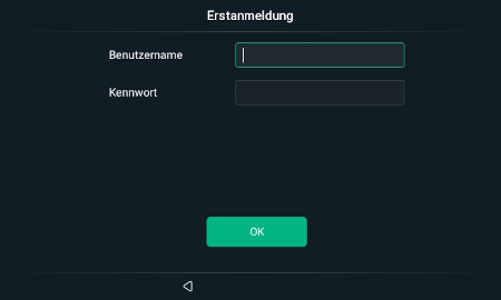Yealink T87W - Nutzerdaten eingeben