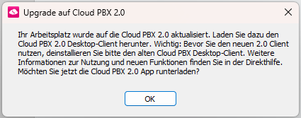 CPBX 1.0 Client PopUp - Migration